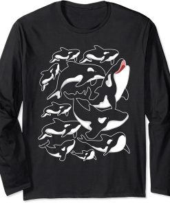 Aquarium Killer Whale Ocean Animal Lover Gift Sea Orca Long Sleeve T-Shirt