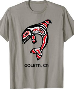 California Goleta Native American Orca Killer Whales Gift T-Shirt