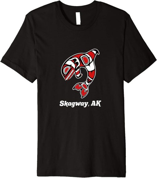 Native American Skagway AK Tribal Orca Killer Whale Premium T-Shirt